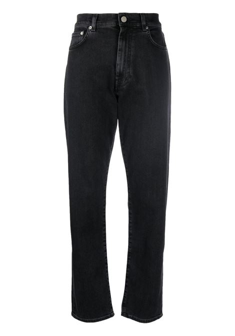 Dark grey Wular high-rise straight-leg jeans - women